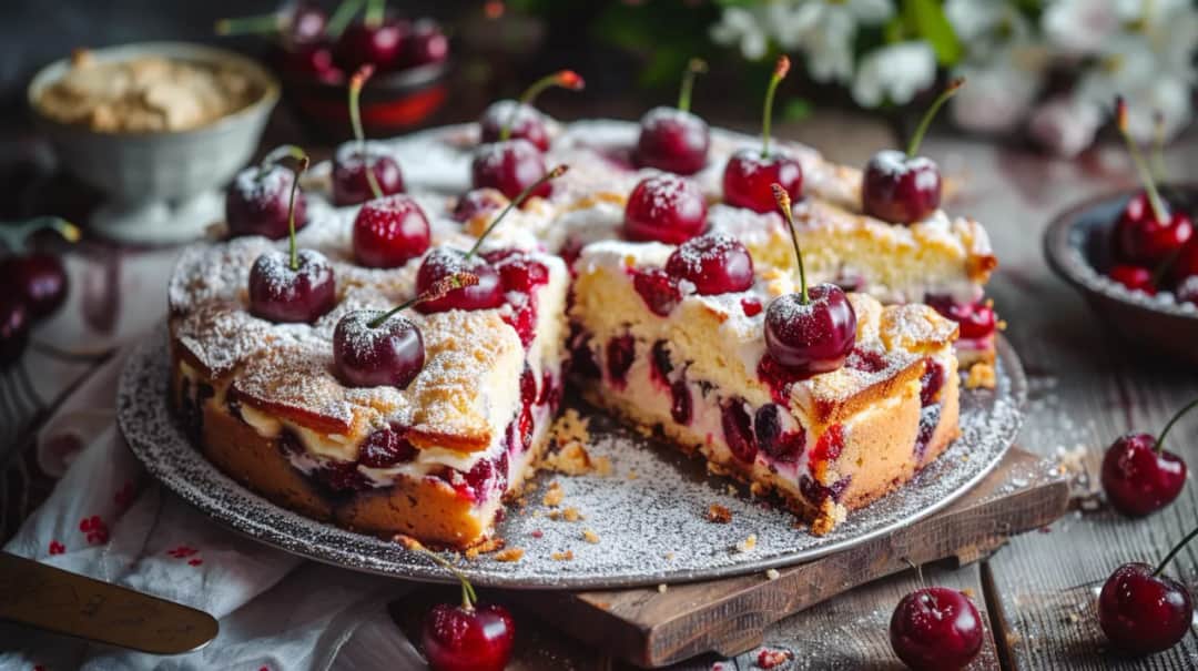 Ciasto z wiśniami - jogurtowe, kruche lub pleśniak - przepisy