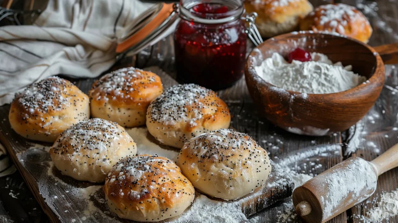 Rogaliki drożdżowe z 1kg mąki lub krucho-drożdżowe cuda - przepisy