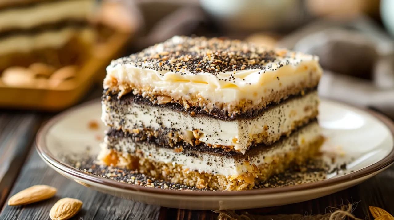 Seromakowiec lub sernik na zimno na herbatnikach w 15 minut - przepis