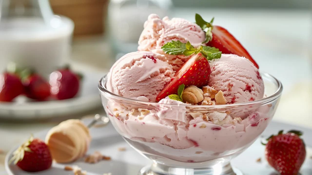 Lody truskawkowe z mascarpone inspirowane tiramisu - przepis