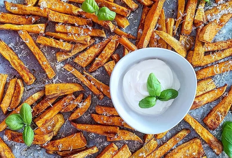 Frytki z batatów jako alternatywa tradycyjnych fast foodów? Obiad