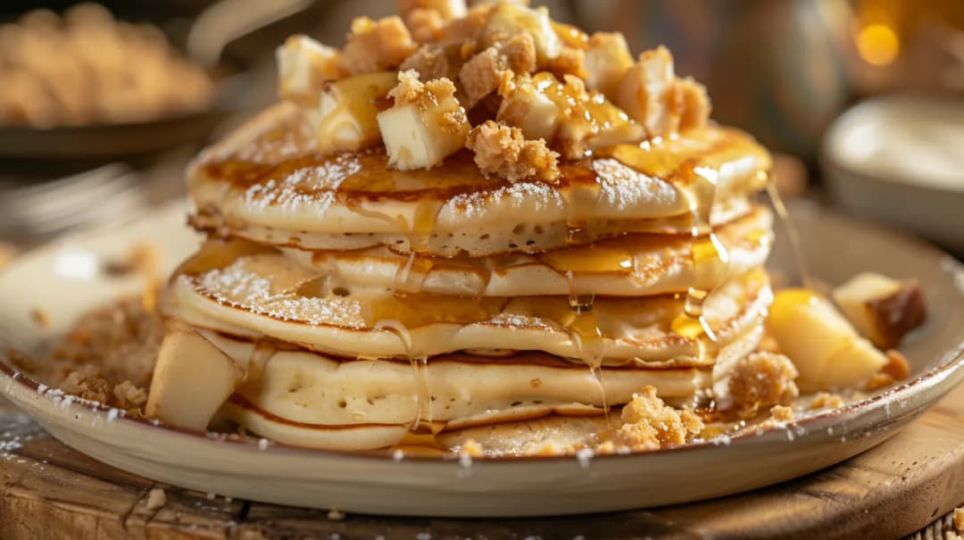 Racuchy lub placuszki z twarogiem i jabłkami - przepis na pyszne śniadanie