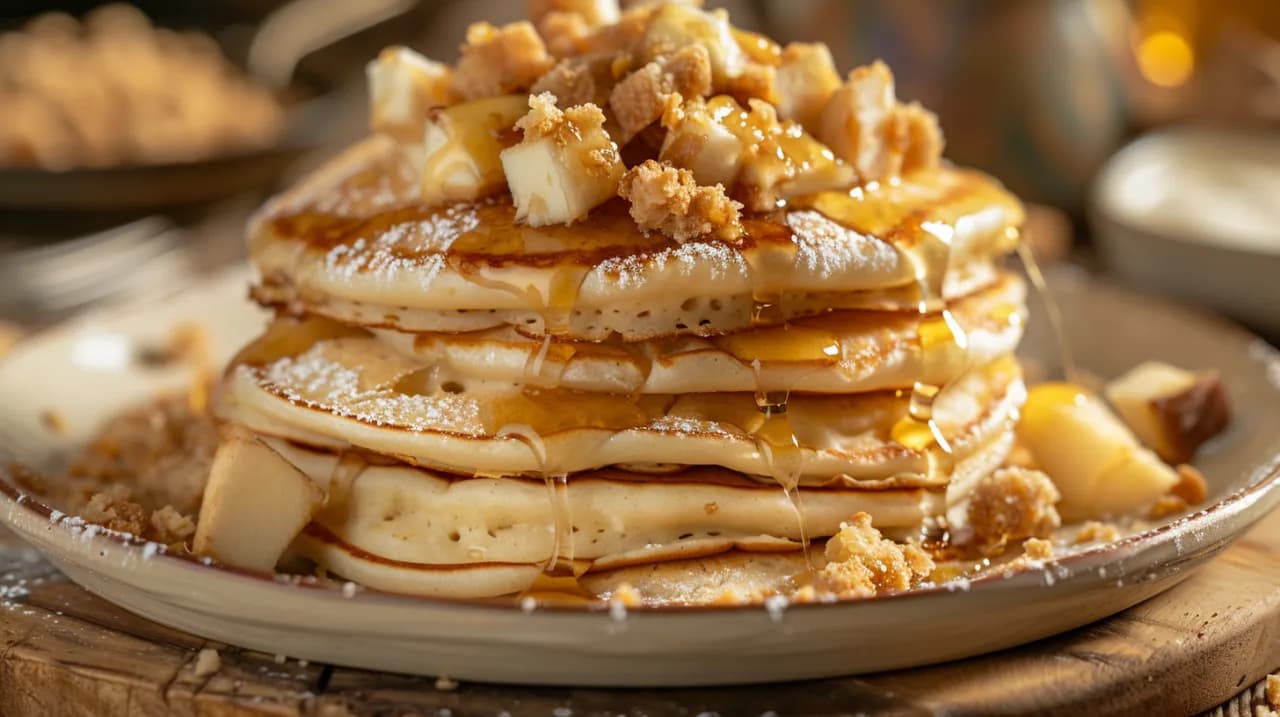 Racuchy lub placuszki z twarogiem i jabłkami - przepis na pyszne śniadanie