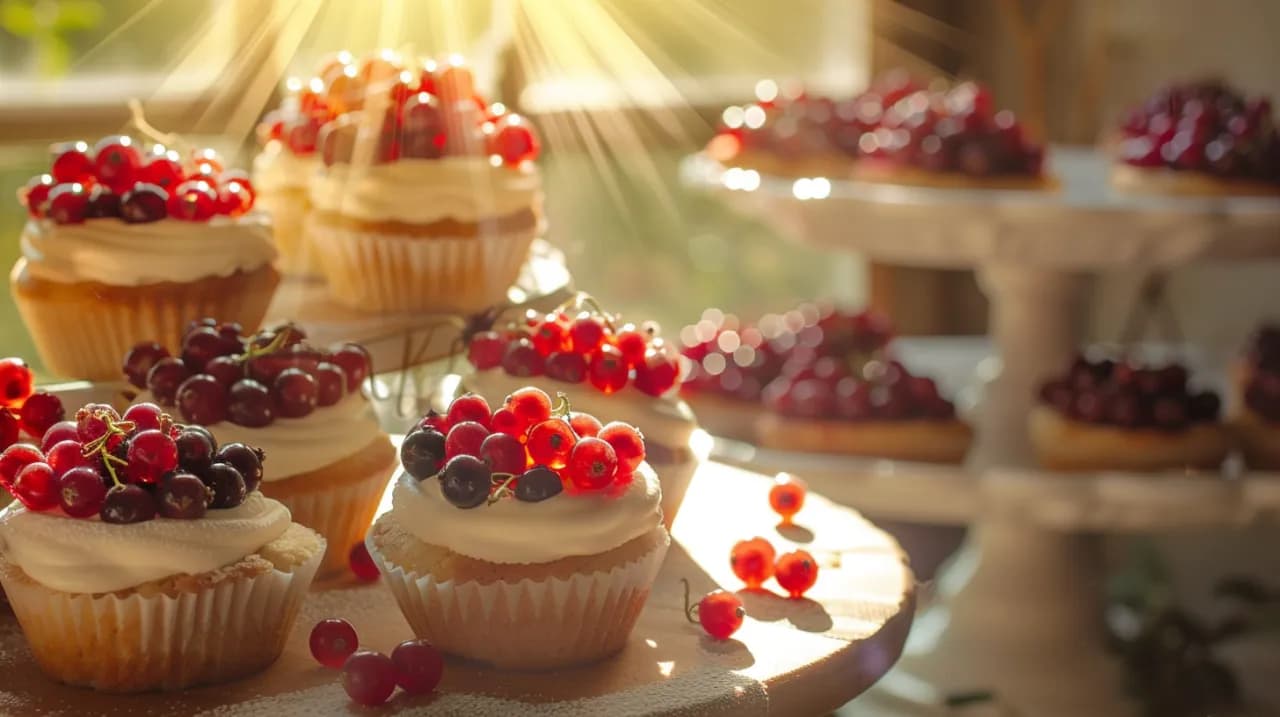 Sernik na zimno lub babeczki z porzeczkami - letnie słodkości